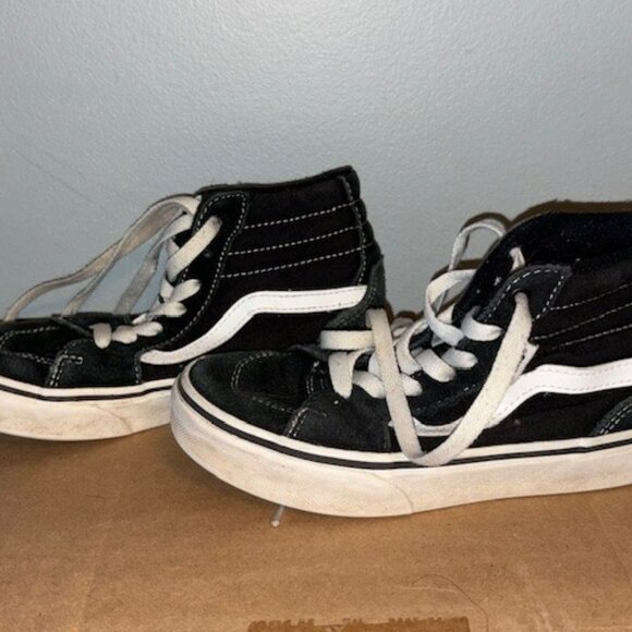 Kids Vans High Top Sneakers Size 1 - Picture 2 of 6